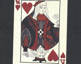 King & Queen of Hearts from Heart and Sew - Comprend un transfert de fer à repasser pour Easy Applique MINT CONDITION 1993