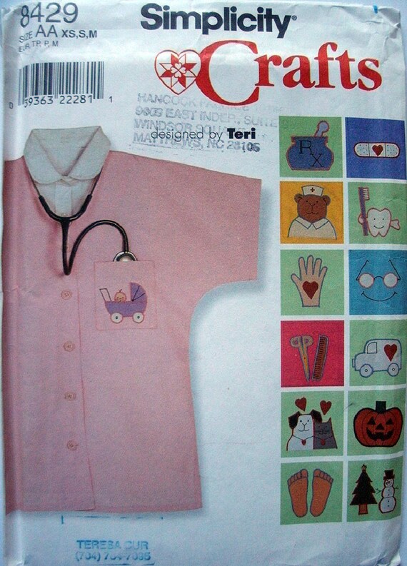 Bolsas De Regalo Patrones de costura simplicidad ~ 8625 Childs Niños Bebé Animales De Peluche