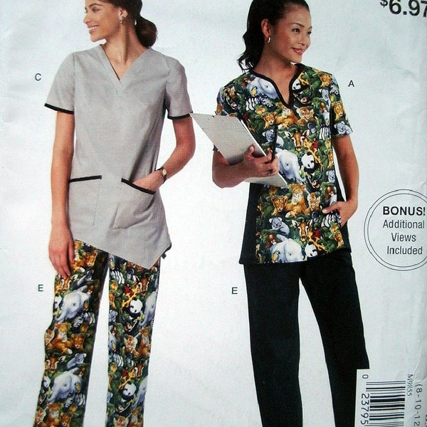 McCall's Pattern 9855 Misses Pullover Tops and Loose Fitting Pants Sizes 8-10-12-14-16 NEW Pattern Dated 2016