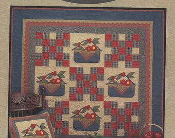 Country Charm - Quilt Pattern #817 de Cotton Way Taille finie 50 « x 50 » Motif d’oreiller 20 » Forme incluse CONDITION MINT