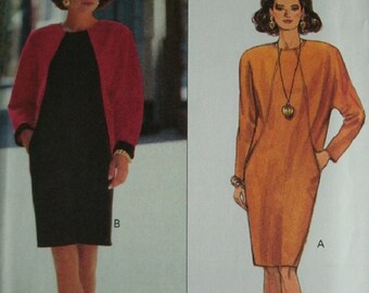 Misses Dress Sizes 6-8-10 Butterick Chetta B Pattern 5681 Fast & Easy - Rated Very Easy to Sew UNCUT Pattern Dated 1991 Classic and Fast Sew