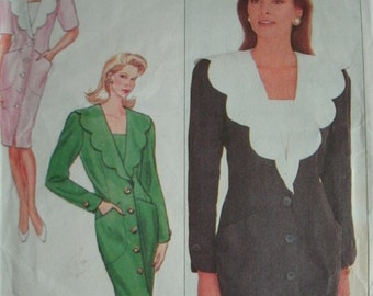 Misses Dress Size 6-8-10 Butterick Chetta B Peter Noveillo & Sherrie Bloom Designer Pattern 4558 Rated Easy to Sew UNCUT Pattern Dated 1990