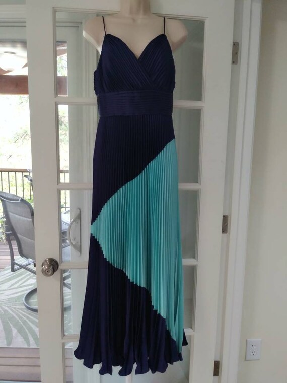 aqua navy blue dress Aqua Strapless Ruffle Maxi Dress – Vanessa Jane main image 0