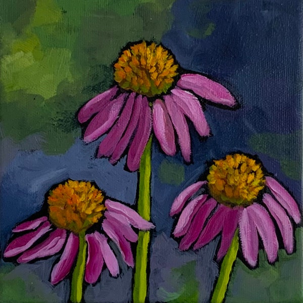 Original Painting, Small Painting, Original Art  6 X 6 x 3/4 inches