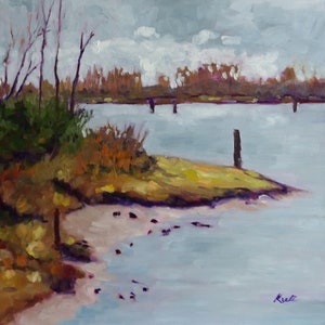Original Art, Oil Painting, Gift Of Art, 20 x 20 x 1.5 Inches