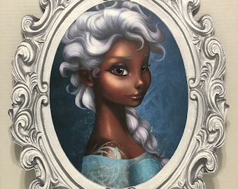 23 inch Frame African American Elsa Wall Art