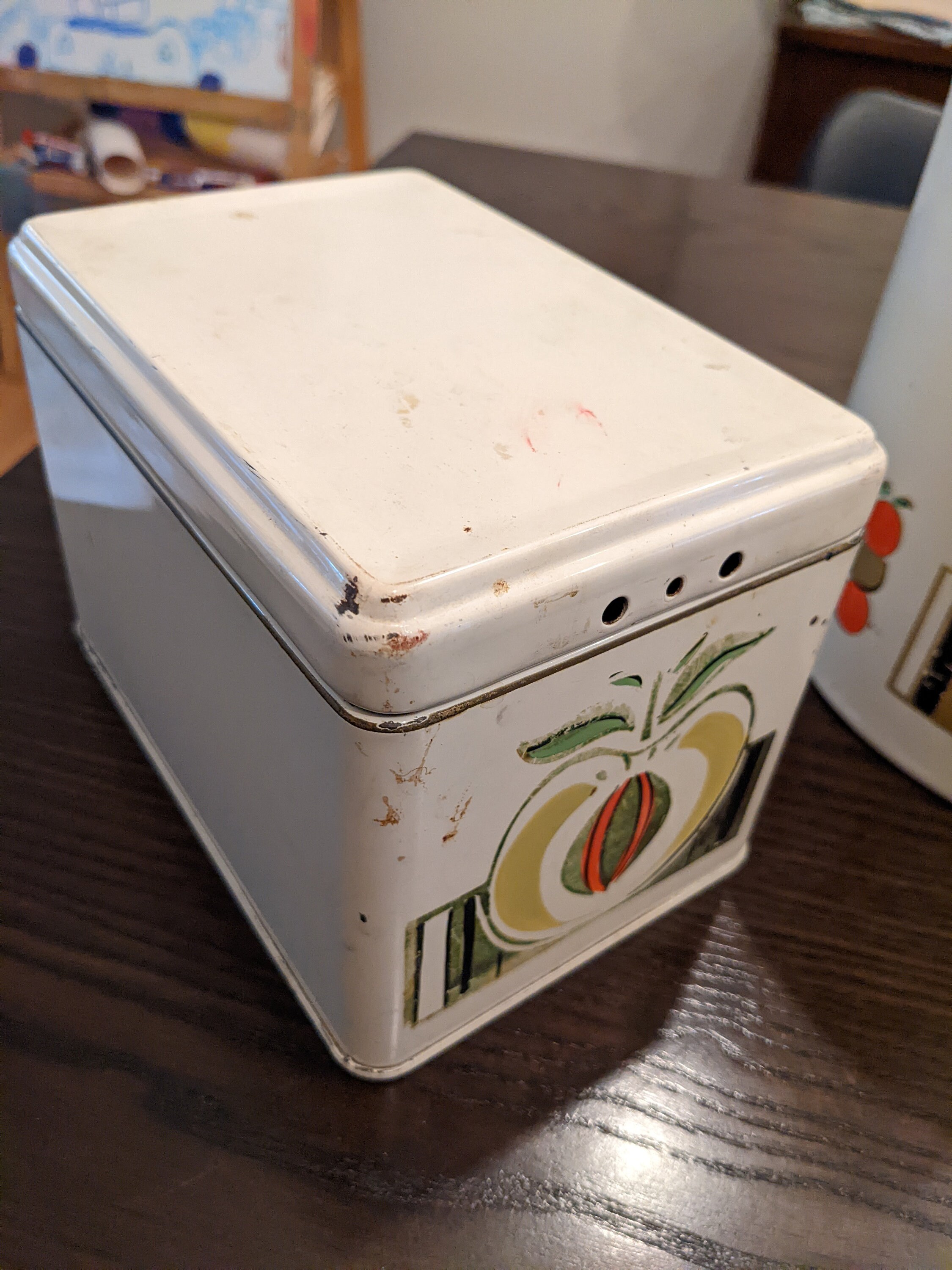 ヴィンテージ ランズバーグ ペイントフルーツキャニスター - 6 個