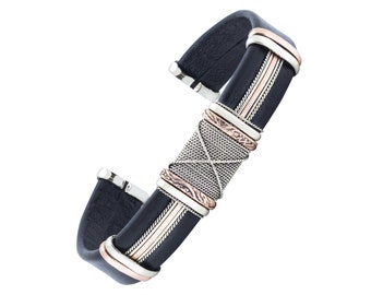 Mens Leather Bracelet Adjustable