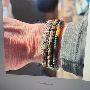 Pulsera de cuero y cobre: brazalete unisex ajustable, ideal para él y para ella, regalo de Navidad para hombres y mujeres, pulsera de la amistad o de pareja. imagen 18