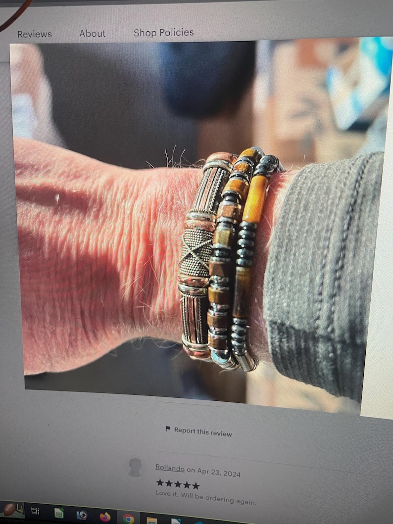 Pulsera de cuero y cobre: brazalete unisex ajustable, ideal para él y para ella, regalo de Navidad para hombres y mujeres, pulsera de la amistad o de pareja. imagen 18