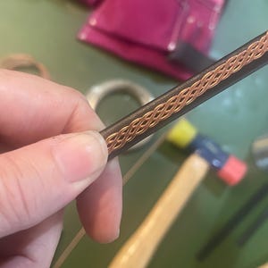 Pulsera de cuero y cobre: brazalete unisex ajustable, ideal para él y para ella, regalo de Navidad para hombres y mujeres, pulsera de la amistad o de pareja. imagen 11