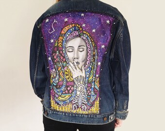 Scorpio Denim Jacket - Etsy