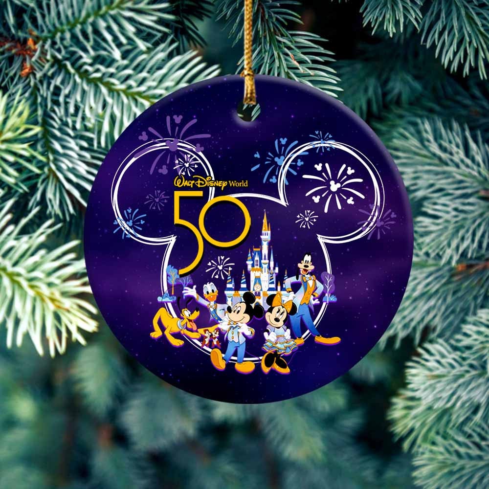 Walt Disney World 50th Anniversary Ornament, Disney Christmas 2022 Ornaments