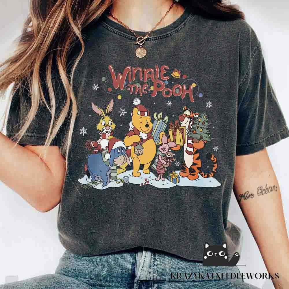 Discover Winnie The Pooh Christmas Shirt, Pooh Friends Shirt