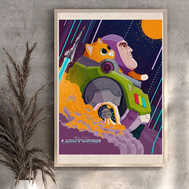 Buzz Lightyear and Sox Poster Lightyear Poster Lightyear Etsy Australia