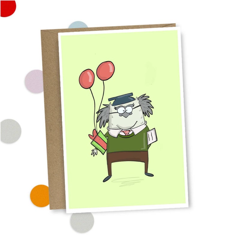 Owl Birthday Card Wise Old Owl Card Best Friends Funny Pun Etsy UK