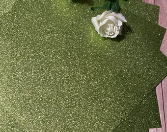 Lime Green Glitter cardstock 12x12, glitter paper | Lite green glitter cardstock | glitter paper | glitter cardstock