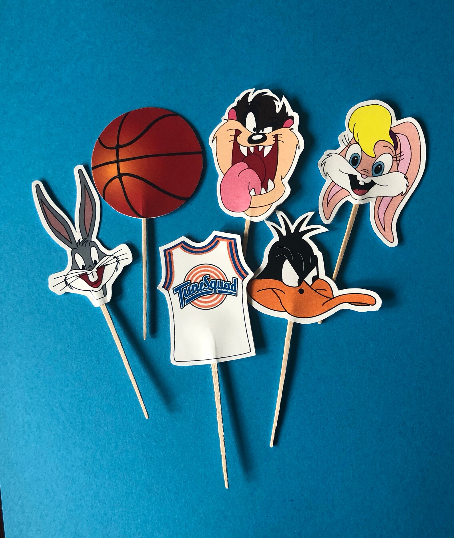 Space jam cupcake toppers space jam birthday party Space Etsy