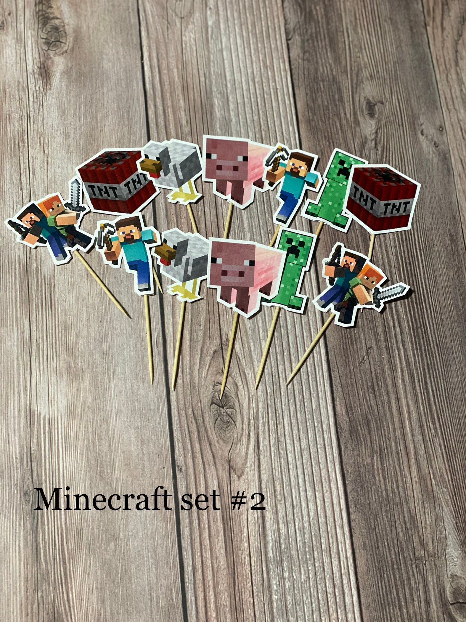 Gaming Birthday Cupcake Toppers