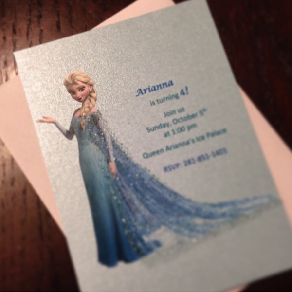 Frozen birthday | Queen Elsa | Princess Anna birthday invitation| Frozen inspired party | Ice queen invitation | frozen theme