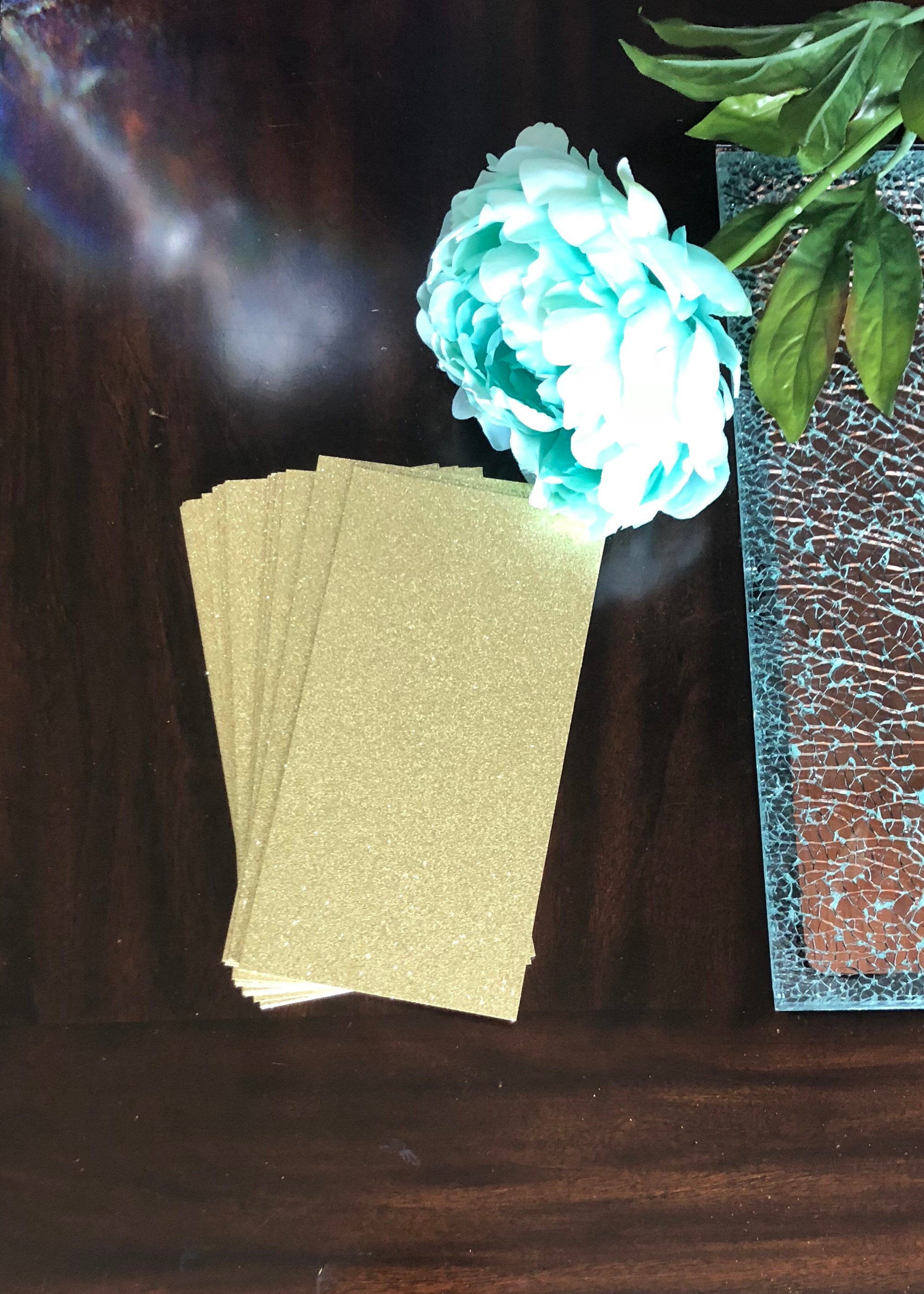 Gold Glitter Cardstock 150 4x8 Glitter Paper Glitter Etsy UK