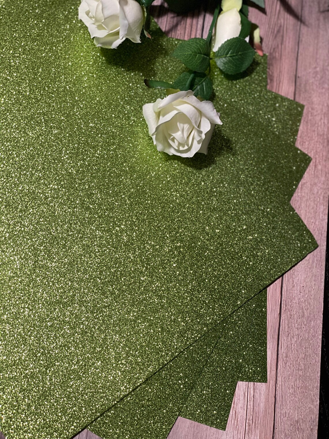 Lime Green Glitter cardstock 12x12 glitter paper Lite green Etsy.de