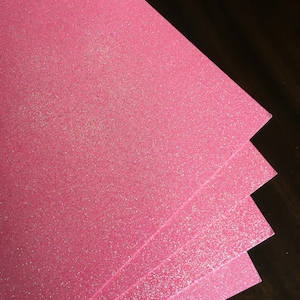 Pink Glitter card stock | pink | 12x12 | glitter paper | glitter cardstock | pink glitter | pink card stock | glitter card stock | glitter image 1