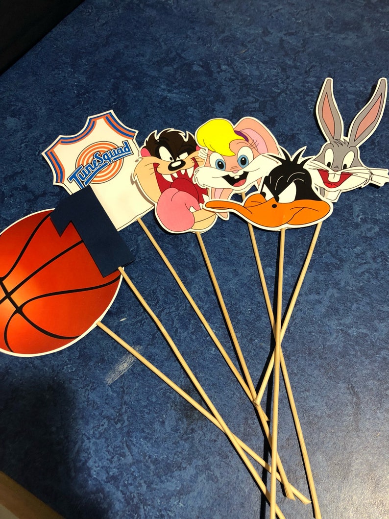 Space Jam Characters Space Jam Centerpieces Space Jam Etsy