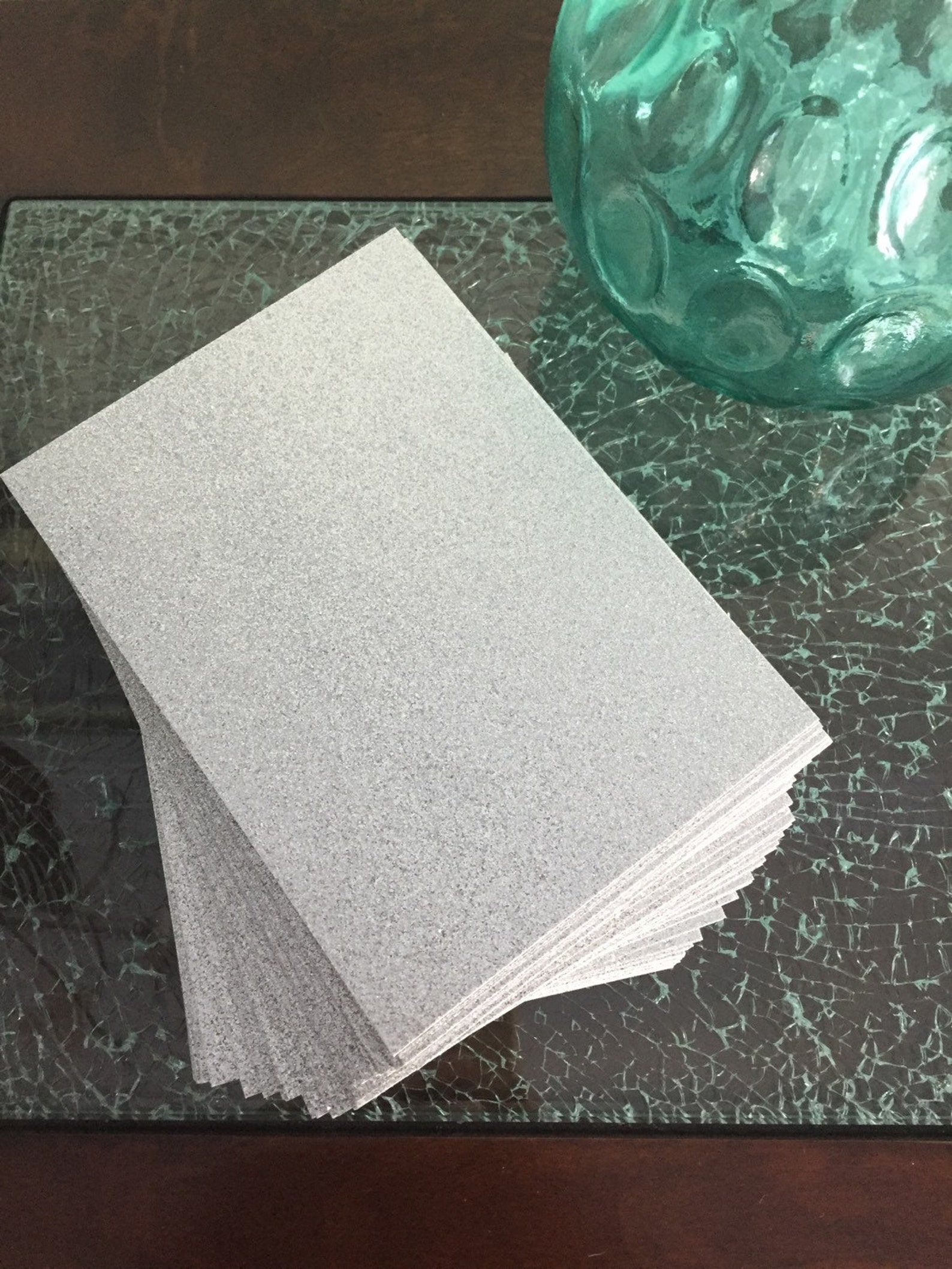 Silver Glitter Cardstock 5x7 50 Glitter Paper Etsy