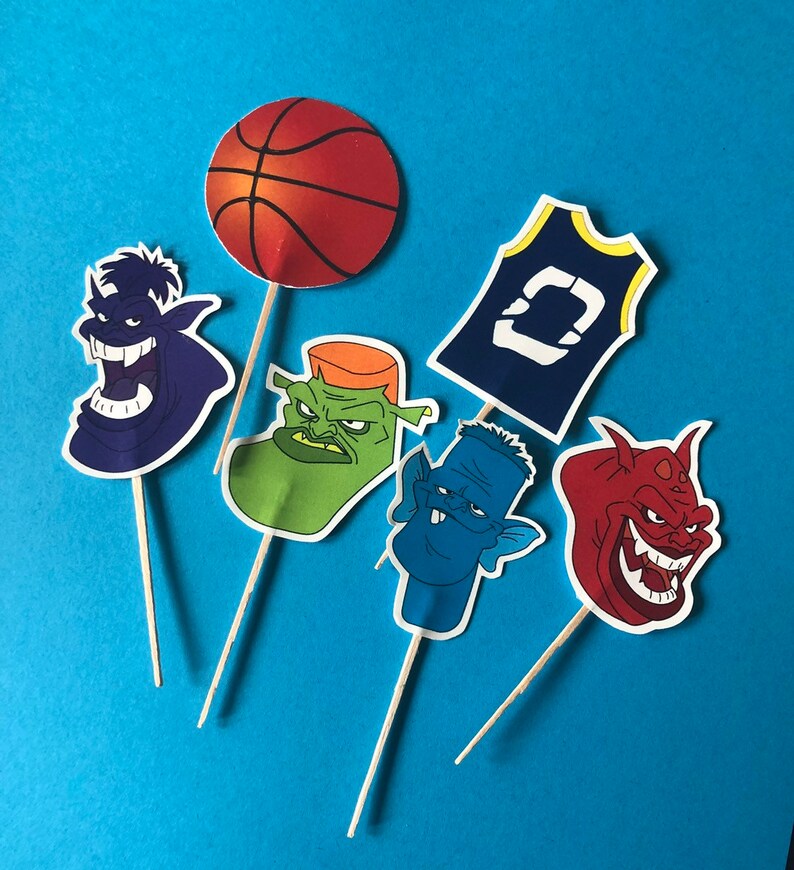 Space jam cupcake toppers space jam birthday party Space