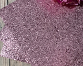 Rose Pink Glitter cardstock | 12x12 | glitter cardstock | Red glitter paper | Powder Pink glitter | Rose pink | rose glitter paper
