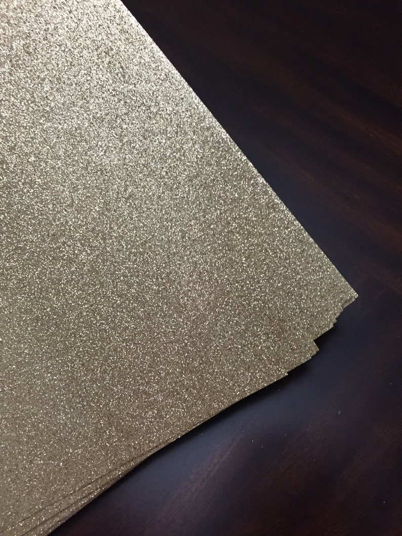 Gold Glitter cardstock 12x12 glitter paper Etsy