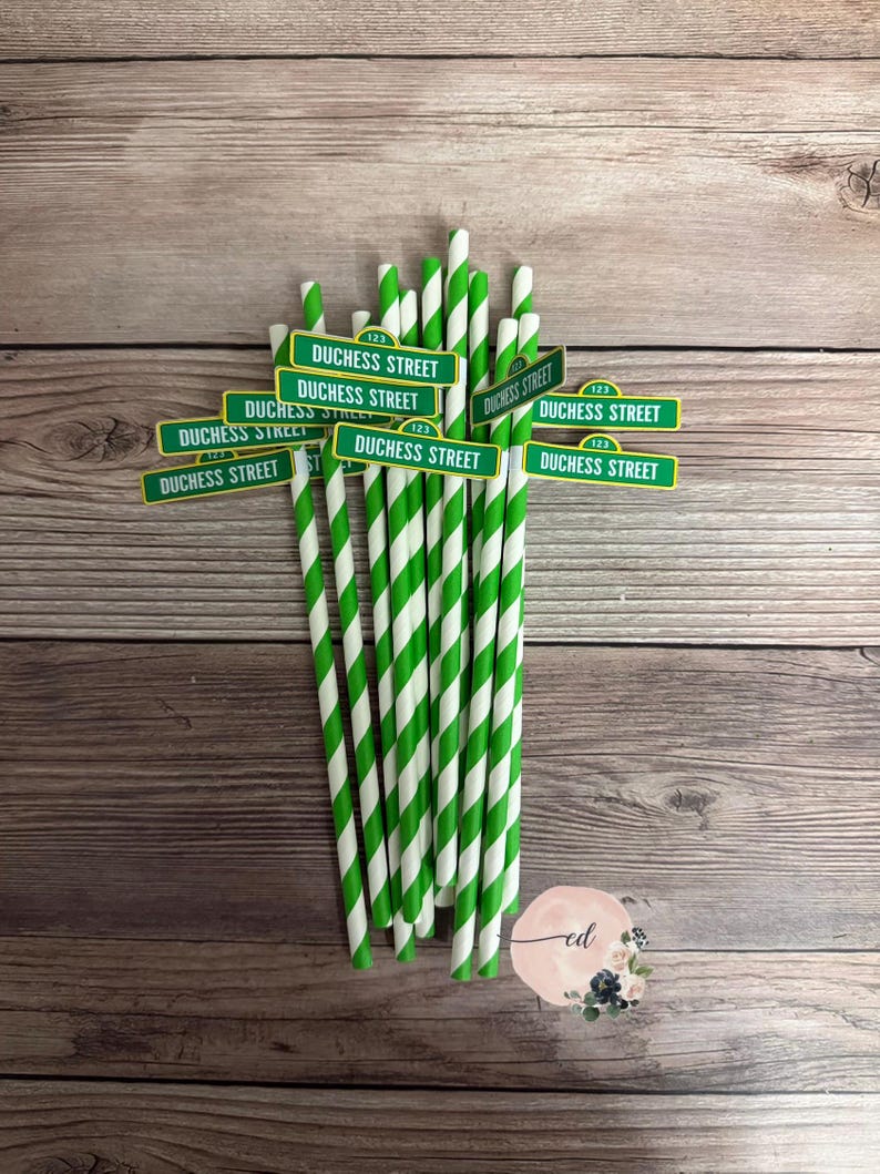 kids character party straws | kids party straws | personalized kids street sign | kids 1st birthday | kids birthday | kids cartoon signs image 1