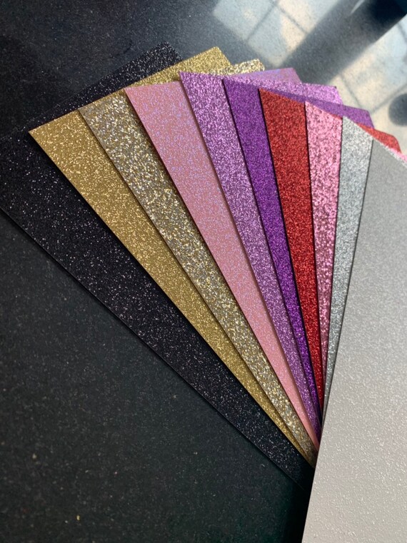 Glitter Cardstock 5x7 Paper Assortment Sample Pack Glitter Cardstock Pearl Card  Stock Metallic Cardstock Sample 