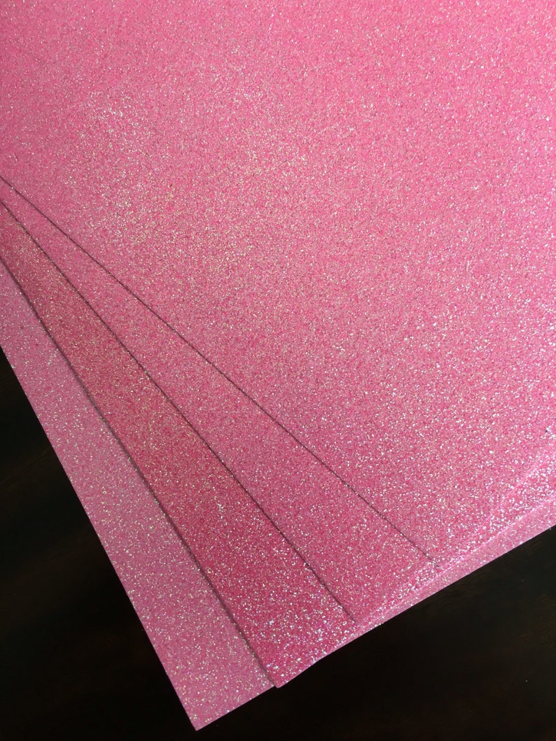 Pink Glitter card stock | pink | 12x12 | glitter paper | glitter cardstock | pink glitter | pink card stock | glitter card stock | glitter image 3