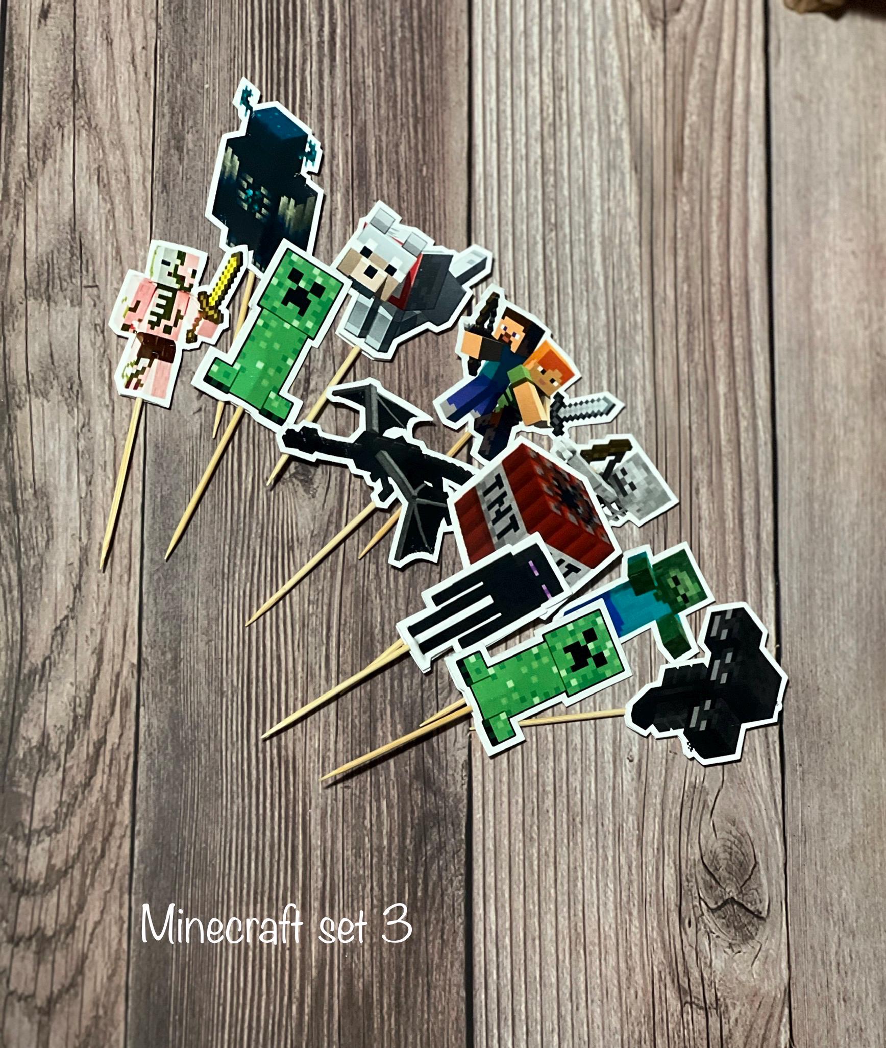 Gaming Birthday Cupcake Toppers
