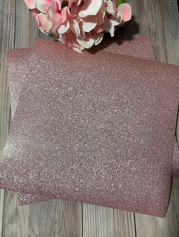 Light Pink Glitter Card Stock Pink, 12x12, Glitter Paper, Glitter
