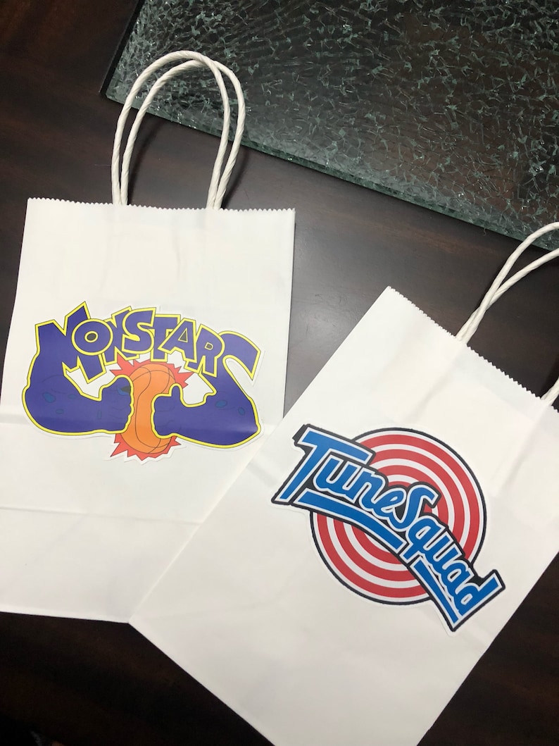 Space Jam Favor Bags Jordan Space Jam Party Space Jam Etsy