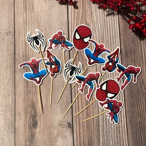 Spiderman cupcake toppers | Spidey | Spider-Man theme toppers | Spidey birthday | Spidey and friends birthday theme | Spider-Man