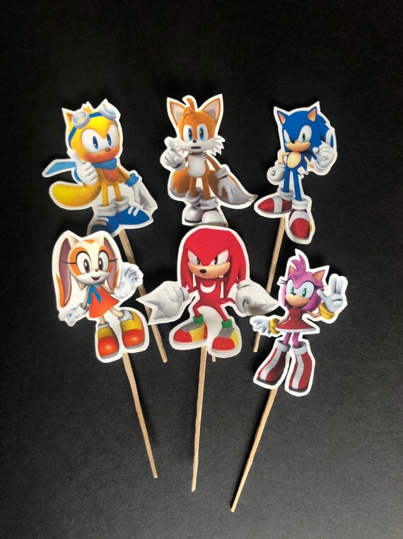 Sonic Cupcake Toppers Sonic the Hedgehog Birthday Party Etsy Canada