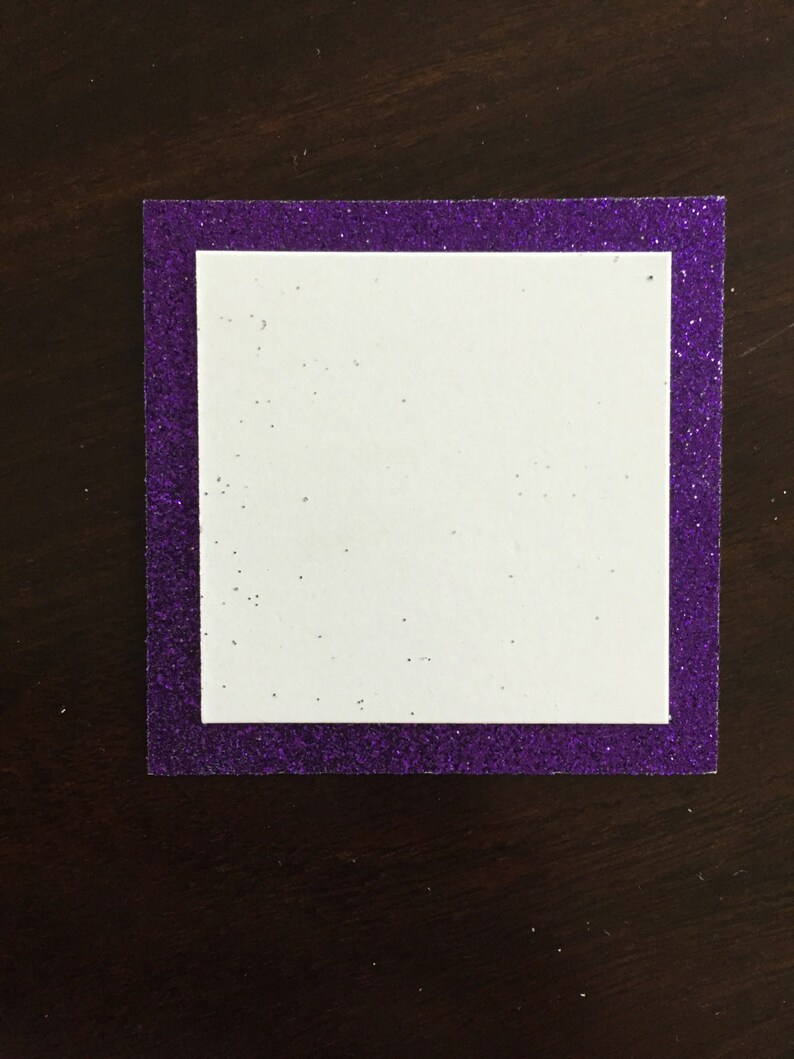 Purple Glitter Cardstock 25 2x2 Glitter Paper Etsy