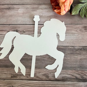 Glitter Carousel Horse Centerpiece | Merry-Go-Round Party Decor