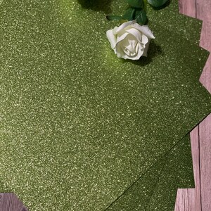 Lime Green Glitter Cardstock 12x12, Glitter Paper | Lite Green Glitter