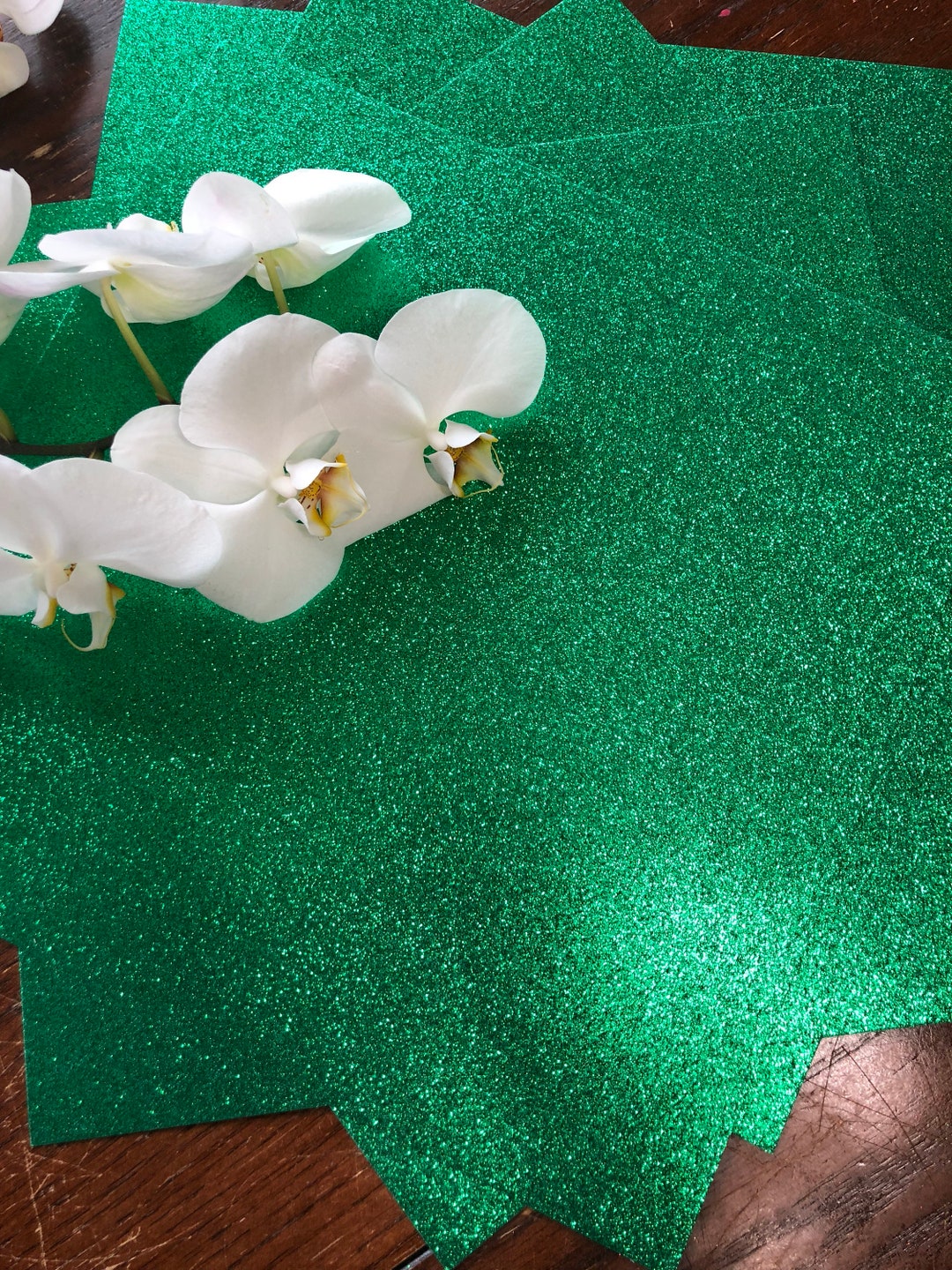 Green Glitter Cardstock 12x12, Glitter Paper Emerald Glitter Cardstock