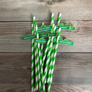 kids character party straws | kids party straws | personalized kids street sign | kids 1st birthday | kids birthday | kids cartoon signs