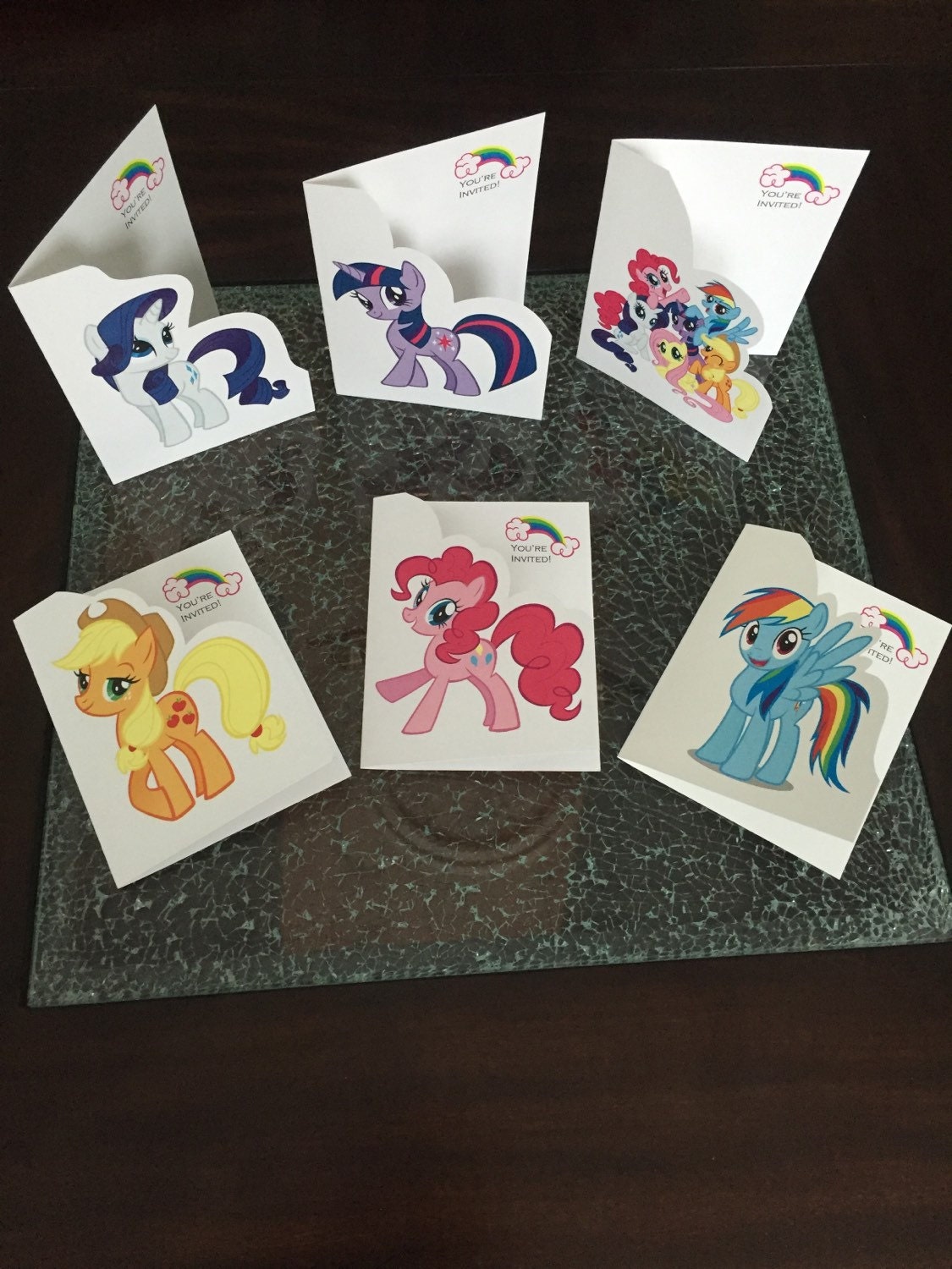 My Little Pony birthday invitation My Little Pony theme MLP My Little Pony invite Rainbow dash Rarity Twilight Sparkle