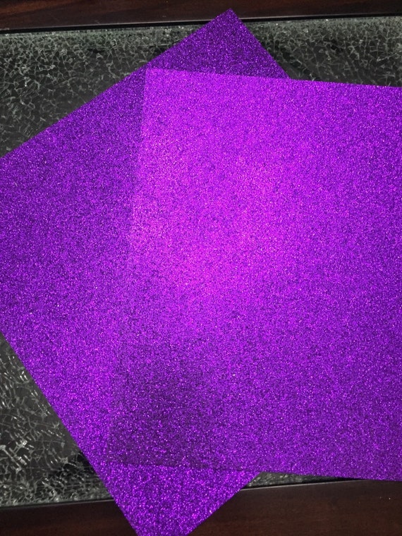 Purple Glitter Cardstock 12x12 Glitter Paper Etsy