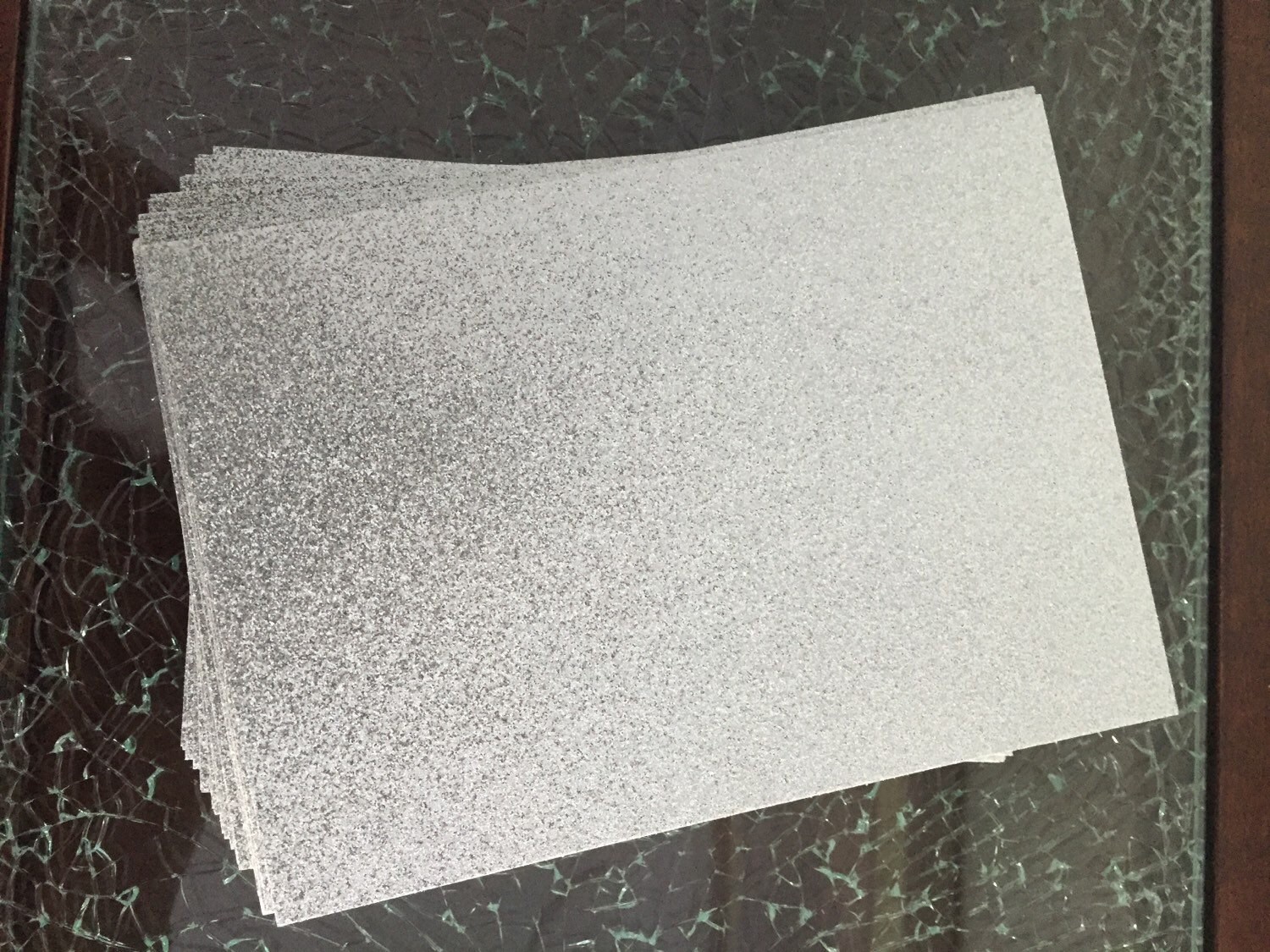 Silver Glitter Cardstock 5x7 50 Glitter Paper Etsy