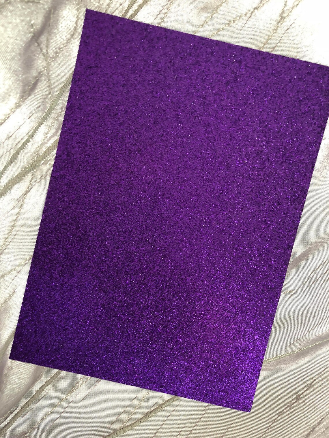 Purple Glitter Cardstock 25 5x7 Glitter Paper Glitter Etsy