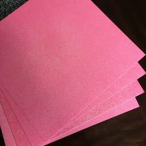 Pink Glitter card stock | pink | 12x12 | glitter paper | glitter cardstock | pink glitter | pink card stock | glitter card stock | glitter image 2